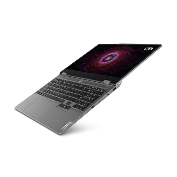Lenovo LOQ 15ARP9 AMD Ryzen™ 5 7235HS Kannettava tietokone 39,6 cm (15.6") Full HD 16 GB DDR5-SDRAM 512 GB SSD NVIDIA GeForce RTX 4050 Wi-Fi 6 (802.11ax) englanti Harmaa