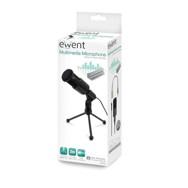 Ewent EW3552 mikrofon Sort Pc-mikrofon