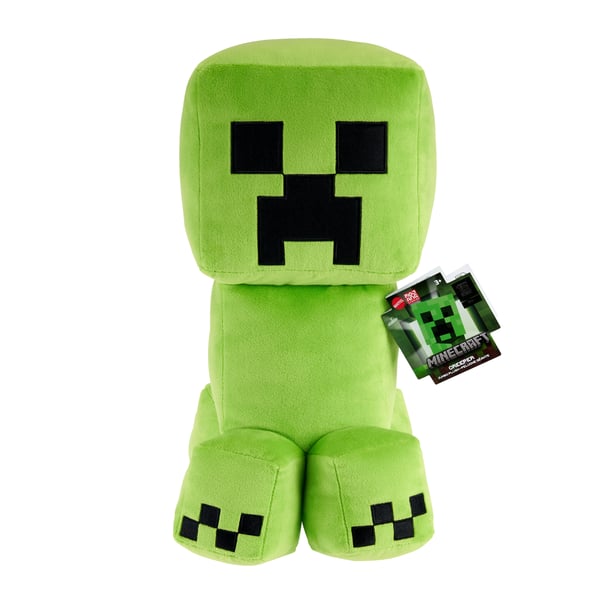 Minecraft Minecraftin Creeper, 40-senttinen jumbopehmohahmo, pikselimäinen ulkoasu