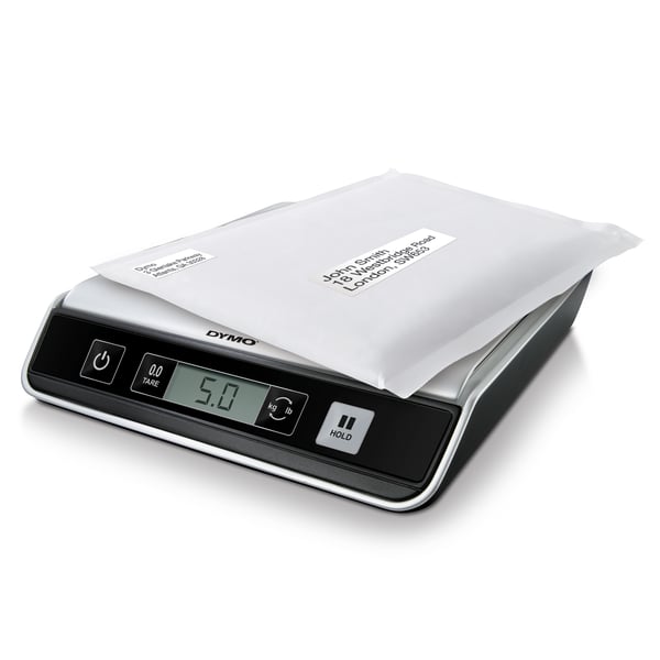 DYMO M10 Sähkökäyttöinen postivaaka Musta, Hopea