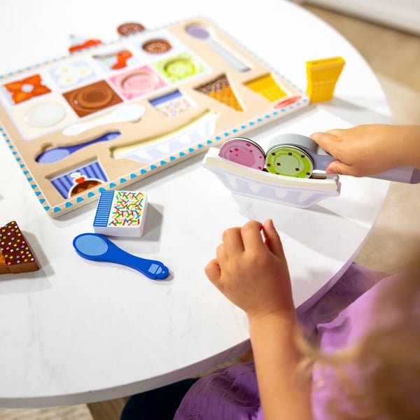 Melissa & Doug Ice Cream Kuviopalapeli 16 kpl Ruoka & juomat