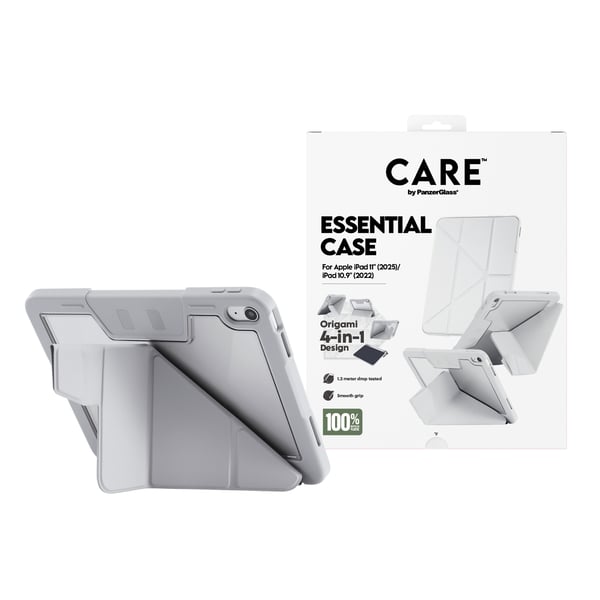 PanzerGlass CARE™ by ®™ by Essential Case Light Grey iPad 11" (2025) | iPad 10.9'' (2022) mobiltelefonfodral Mobilskal
