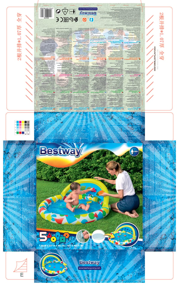 Bestway 52378 Lastenallas Puhallettava uima-allas