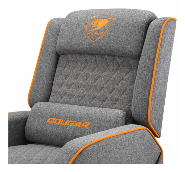 COUGAR Ranger One Spelfåtölj Stoppad och vadderad sits sits Grå, Orange