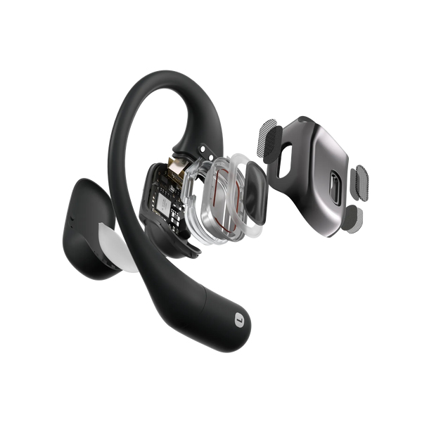 SHOKZ OpenFit Hörlurar Trådlös Öronkrok Samtal/musik/sport/vardag Bluetooth Svart