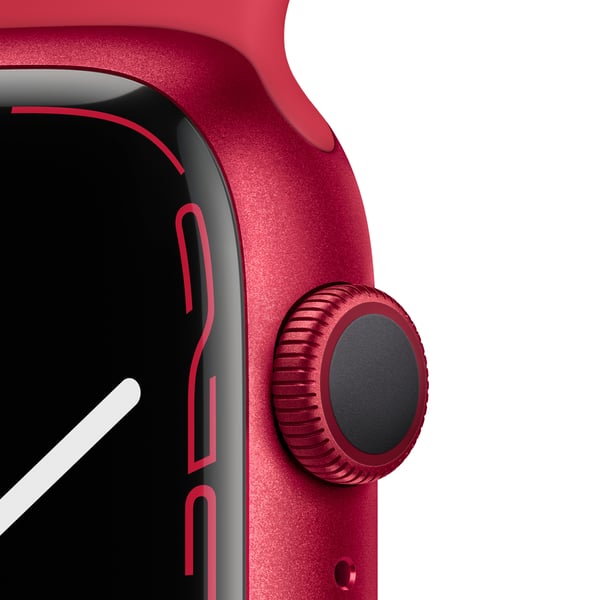 Apple Watch Series 7 OLED 45 mm Digital Pekskärm Röd Wi-Fi GPS