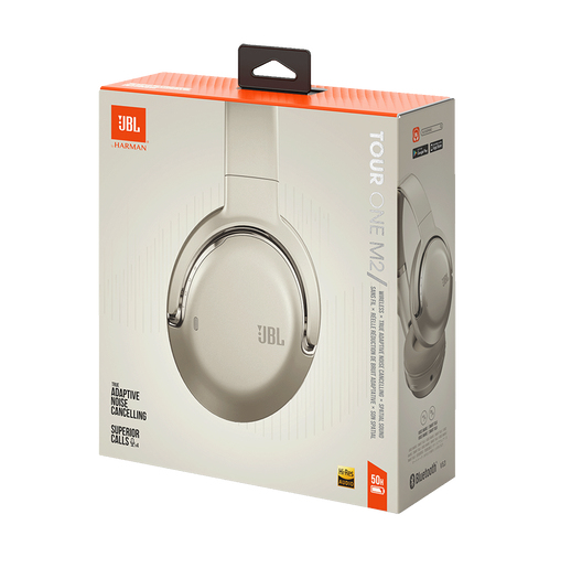JBL Tour One M2 Headset Kabel & trådløs Musik USB Type-C Bluetooth Champagne
