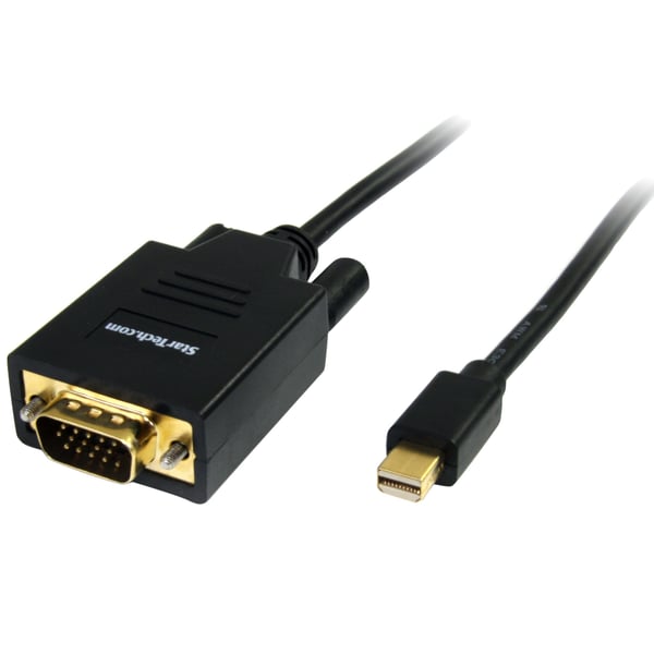 StarTech.com MDP2VGAMM6 videokabel adapter 1,8 m Mini DisplayPort VGA (D-Sub) Sort