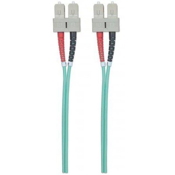 Techly ILWL D5-B-050/OM3 InfiniBand og fiberoptisk kabel 5 m SC Turkisfarve