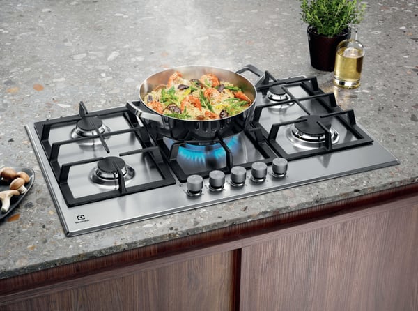 Electrolux KGS9536SX Rustfrit stål Indbygget 90 cm Gaskomfur 5 zone(s)