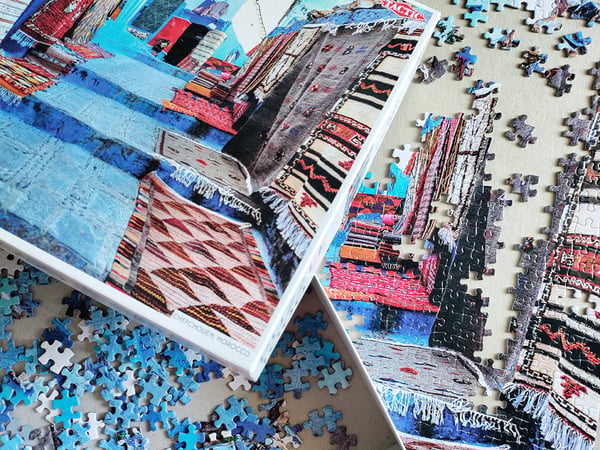 Tactic Around the World: Chefchouen Morocco - 1000 pcs Kuviopalapeli 1000 kpl Kaupunki