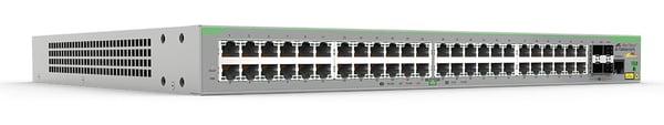 Allied Telesis FS980M/52PS Hallittu L3 Fast Ethernet (10/100) Power over Ethernet -tuki Harmaa