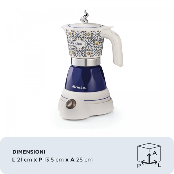 Ariete 1358 Capri Moka Aroma Ohje Sähkömokkapannu 0,14 L