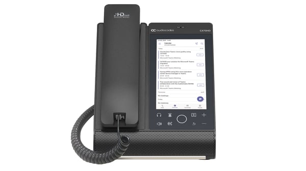 AudioCodes C470HD IP-telefoner Svart TFT Wi-Fi