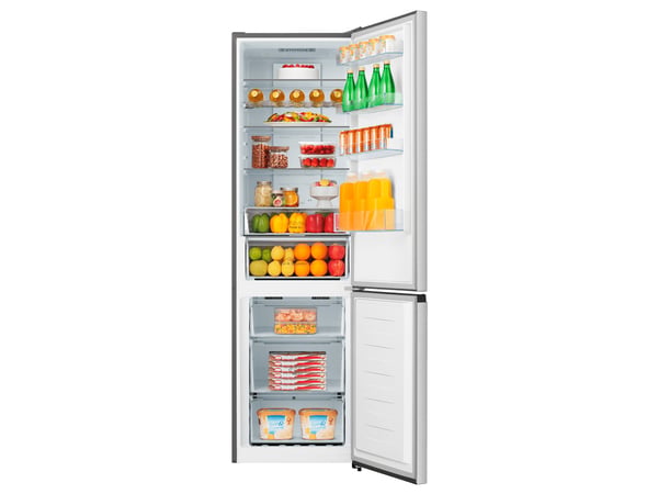 Hisense RB440N4BCE kombinerad kyl/frys Fristående 336 l Rostfritt stål