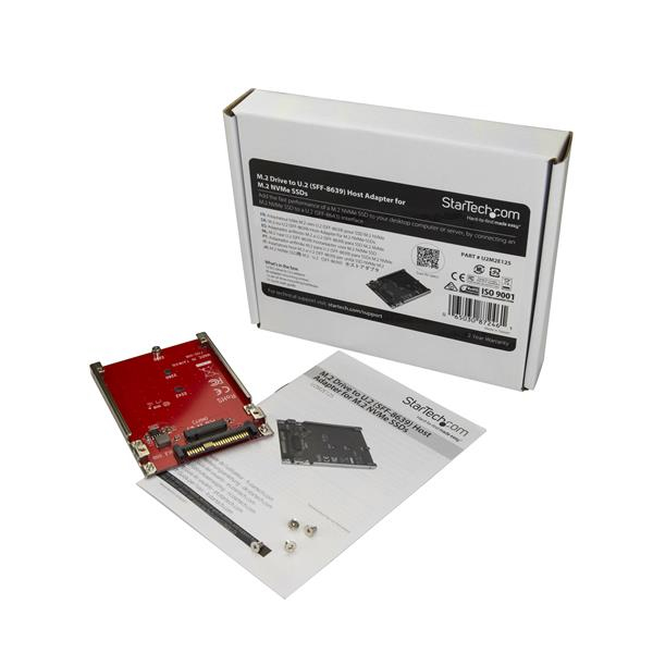 StarTech.com U2M2E125 interface-kort/adapter Intern M.2