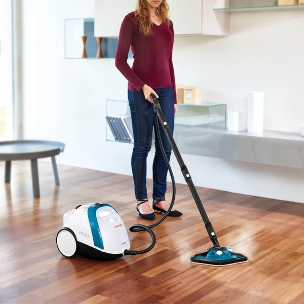 Polti Vaporetto Smart 100_B Sylinterillinen höyrypuhdistin 1500 W Sininen, Valkoinen