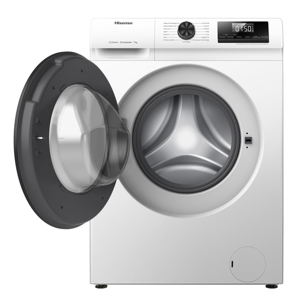 Hisense WFQP701219VM vaskemaskine Front-læsning 7 kg 1200 rpm Hvid