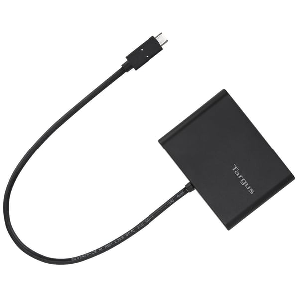 Targus ACA929EU kannettavien tietokoneiden telakka ja porttitoistin Langallinen USB 3.2 Gen 1 (3.1 Gen 1) Type-C Musta