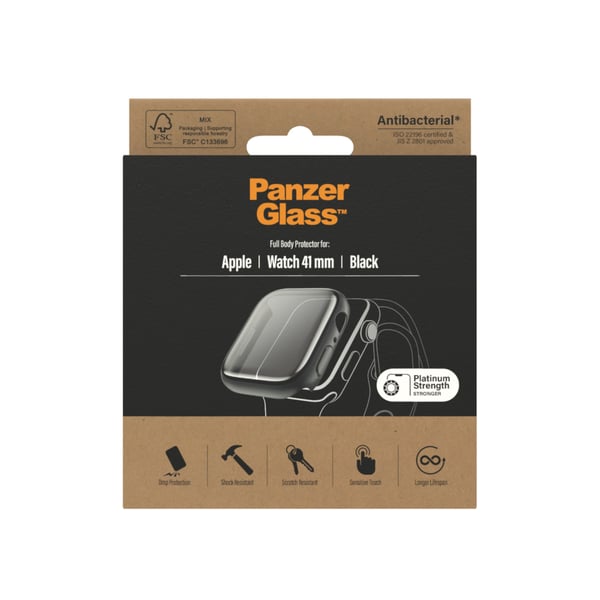 PanzerGlass ® Full body Case Apple Watch Series 9 | 8 | 7 | 41mm | Sort