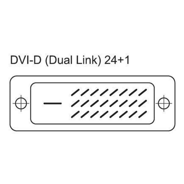 Techly 15m DVI-D DVI-kaapeli Musta