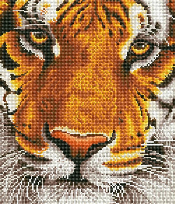 Diamantbroderi Diamond Dotz Bengalisk tiger 44x50cm DD8001