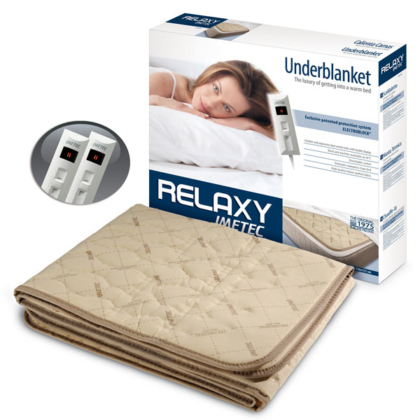 Imetec 6221C sähköhuopa ja -tyyny Sähkökäyttöinen sängynlämmitin 50 W Beige Polyesteri