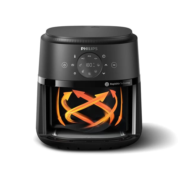 Philips 2000 series NA211/00 frituregryde Enkelt 3,2 L Enkeltstående 1300 W Varmluftsteger Sort, Sølv