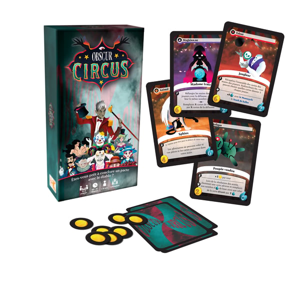 Topi Games OBC-228001 sällskapsspel Obscur Circus Kortspel