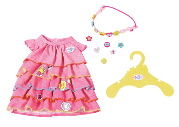 BABY born Summerdress Set w Pins Nuken vaatesetti