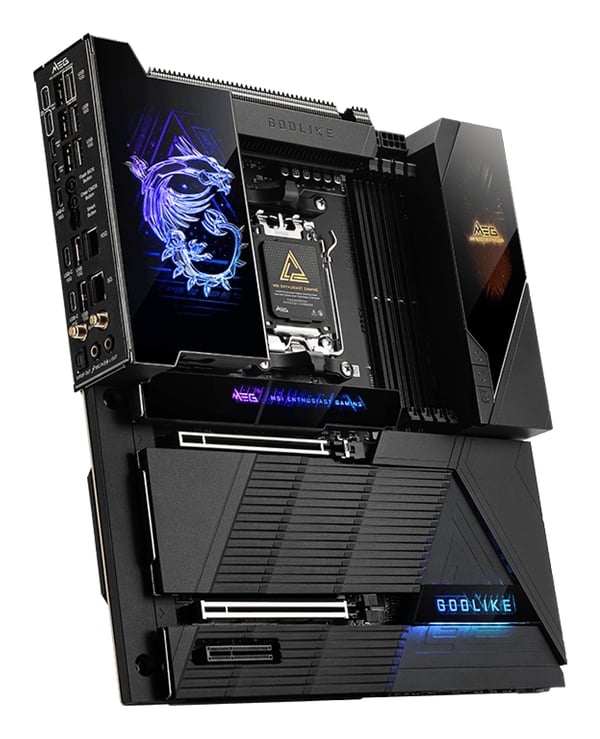 MSI MEG X870E GODLIKE emolevy AMD X870E Pistoke AM5 Laajennettu ATX
