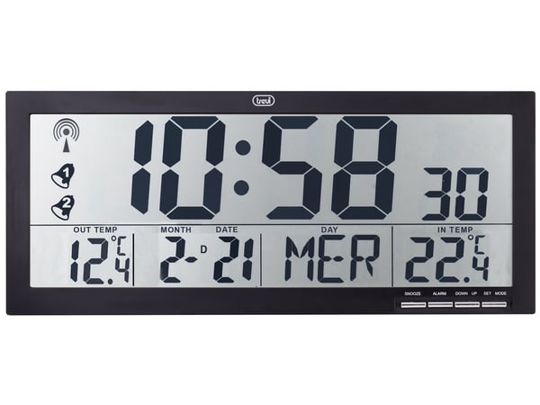 Trevi OM 3530 RC Digital klocka Rektangel Svart
