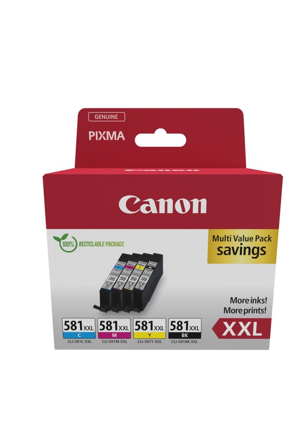 Canon 1998C006 mustekasetti 4 kpl Alkuperäinen Musta, Syaani, Magenta, Keltainen
