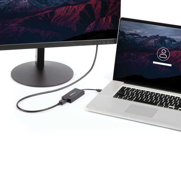 StarTech.com USB32DP4K USB grafisk adapter 3840 x 2160 pixel Sort