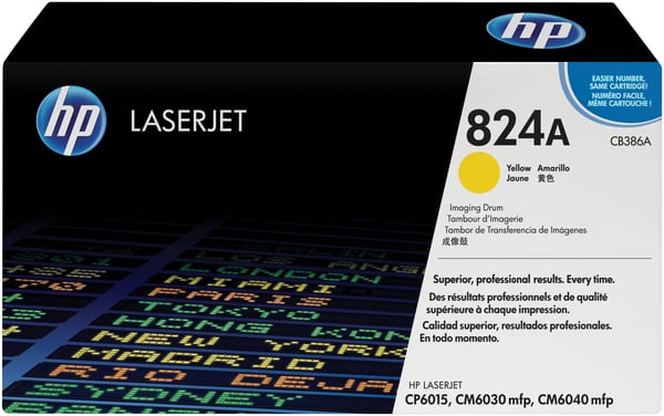HP 824A LaserJet Image-tromle, gul HP 824A LaserJet Image-tromle, gul