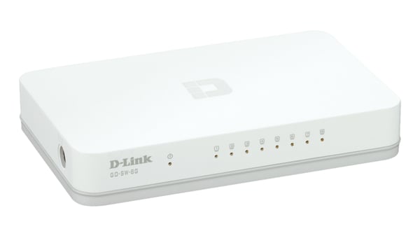 D-Link GO-SW-8G/E verkkokytkin Hallitsematon Gigabit Ethernet (10/100/1000) Valkoinen