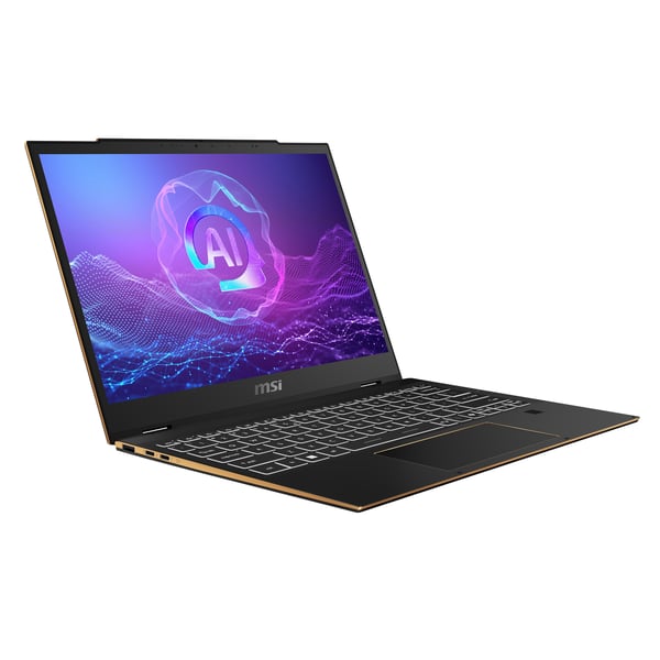 MSI Summit 13 AI Evo A2HMTG-080ES Intel Core Ultra 7 255H Hybrid (2-i-1) 33,8 cm (13.3") Pekskärm Full HD+ 32 GB LPDDR5x-SDRAM 1 TB SSD Wi-Fi 7 (802.11be) Windows 11 Home Svart