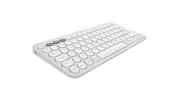 Logitech Pebble 2 Combo tangentbord Mus inkluderad Universal Trådlös RF + Bluetooth QWERTY Amerikanskt internationellt Vit