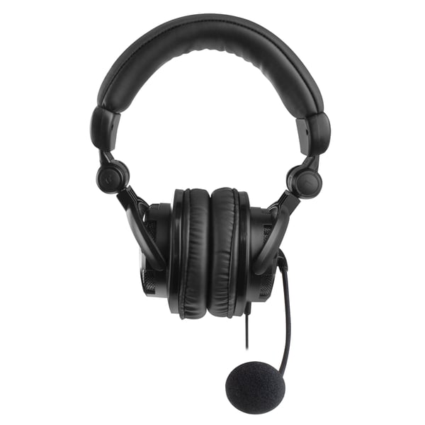 Ewent EW3564 hörlur och headset Kabel Huvudband Samtal/musik Svart