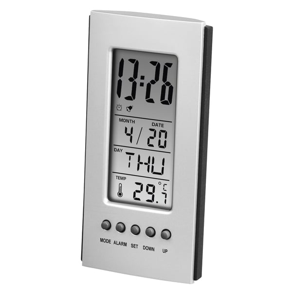 Hama 00186357 termometer til miljøet Elektronisk miljøtermometer Indendørs Sølv