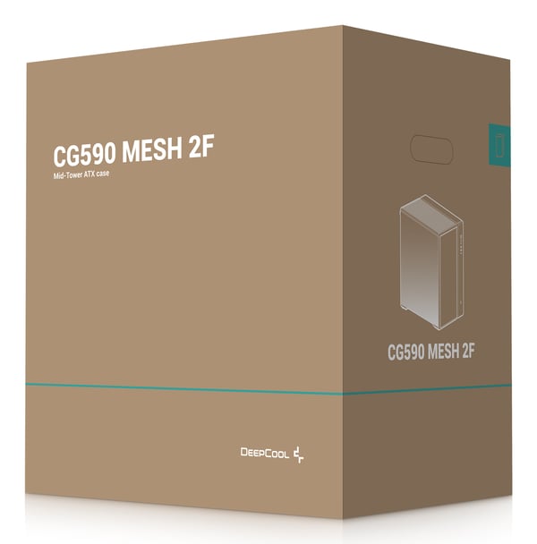 DeepCool CG590 MESH 2F Midi Tower Sort