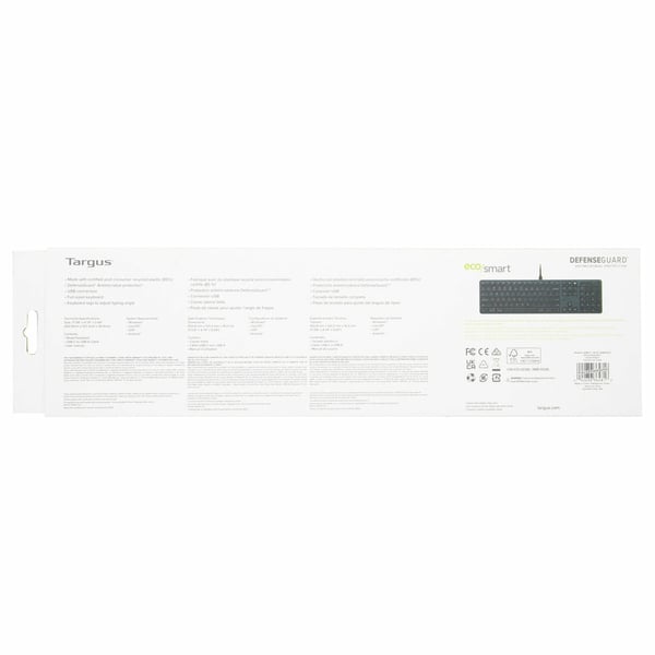 Targus EcoSmart AKB874UK tastatur Universel USB QWERTY UK engelsk Sort