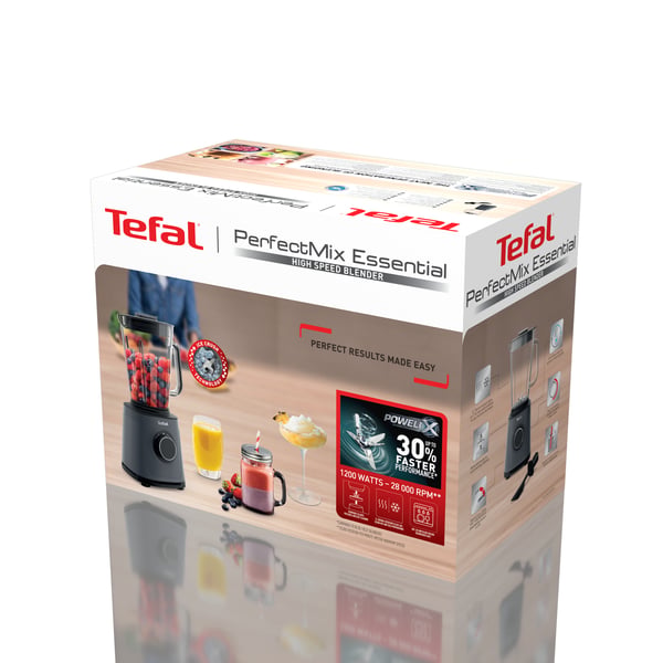 Tefal PerfectMix Essential BL771BF0 blender 1,75 L Bordplade blender 1200 W Sort