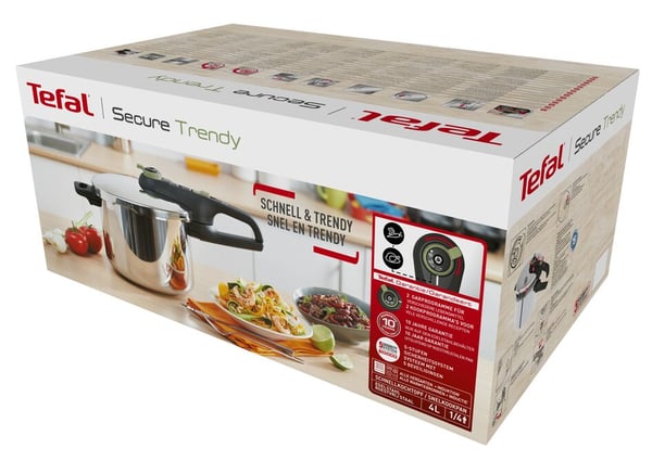 Tefal Secure Trendy YS22Z4 4 L Rustfrit stål