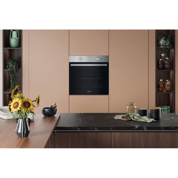 Hotpoint HAO 235H X 71 L Musta, Ruostumaton teräs