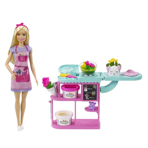 Barbie Barbie-BLOMSTERHANDLERDUKKE OG -LEGESÆT