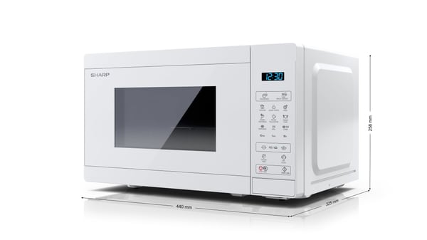 Sharp YC-MG02E-C mikrobølgeovn Hvid Kombination mikroovn Bordplade 20 L 800 W