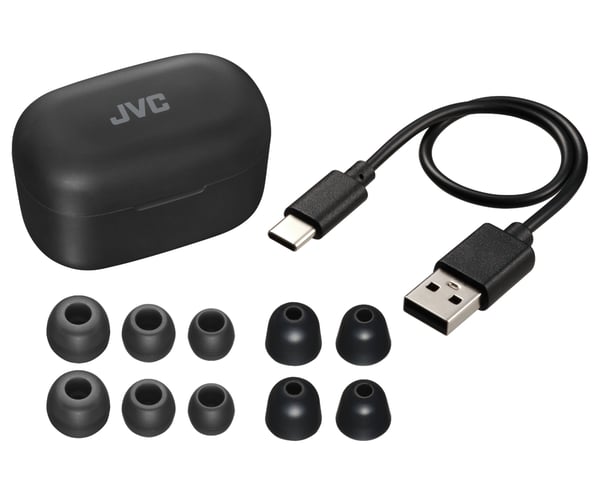 JVC HA-A25T Headset True Wireless Stereo (TWS) I ørerne Opkald/musik Bluetooth Sort