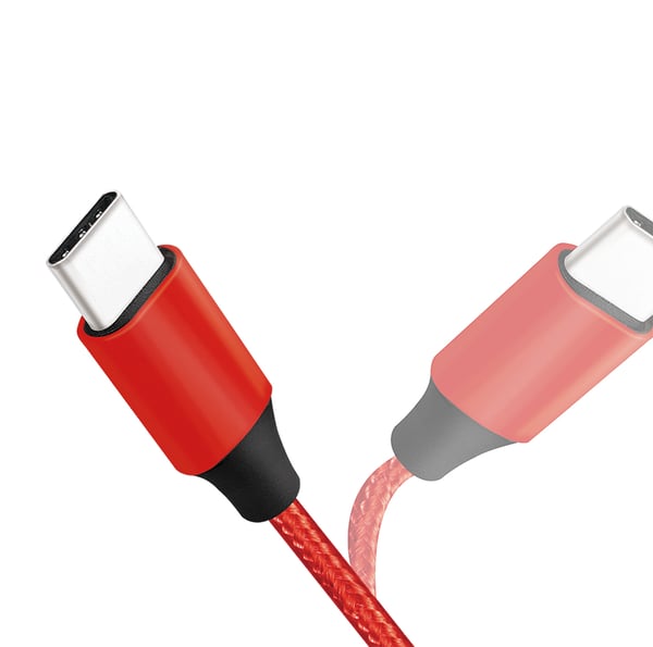 LogiLink CU0156 USB-kabel USB 2.0 1 m USB C Rød