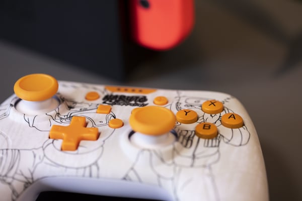 Konix Naruto Kakashi Hvid USB Gamepad Nintendo Switch, Nintendo Switch Lite, PC